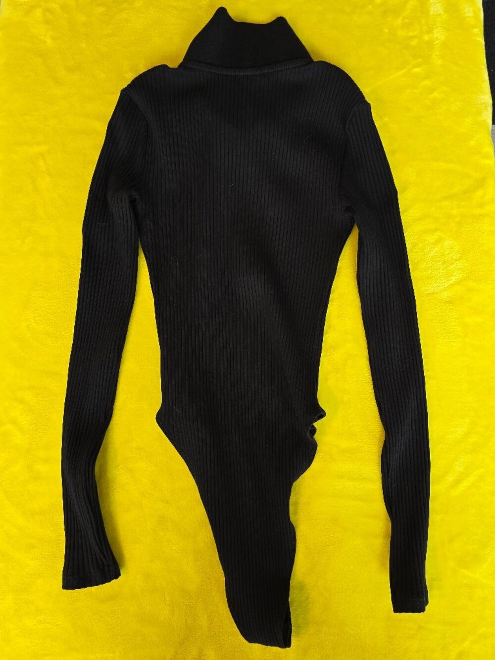 ZARA black body suit 1/4 button down small